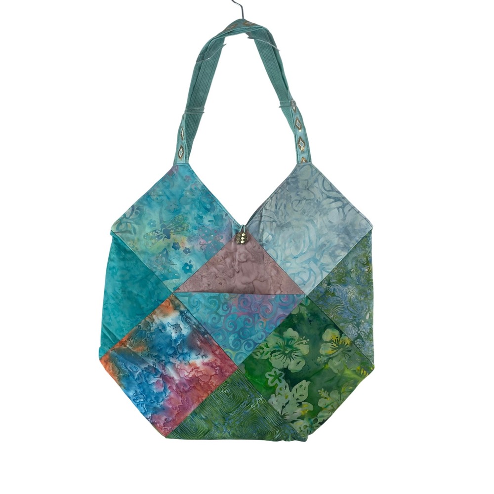 Unbranded Patchwork Tote Bag Women Large Multicolor Boho Handcrafted Set